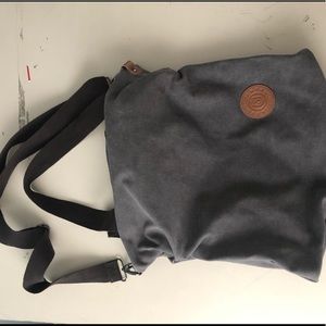Gray crossbody bag
